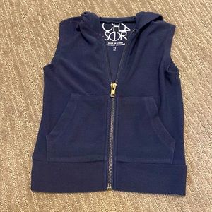 2T Chaser Vest with Hood Navy Blue